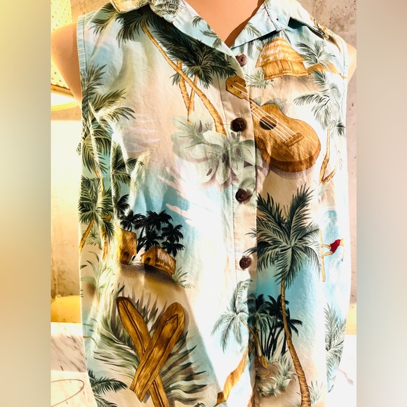 Vintage 1960’s Hilo Hattie Hawaiian Pin-Up Top - Picture 3 of 4